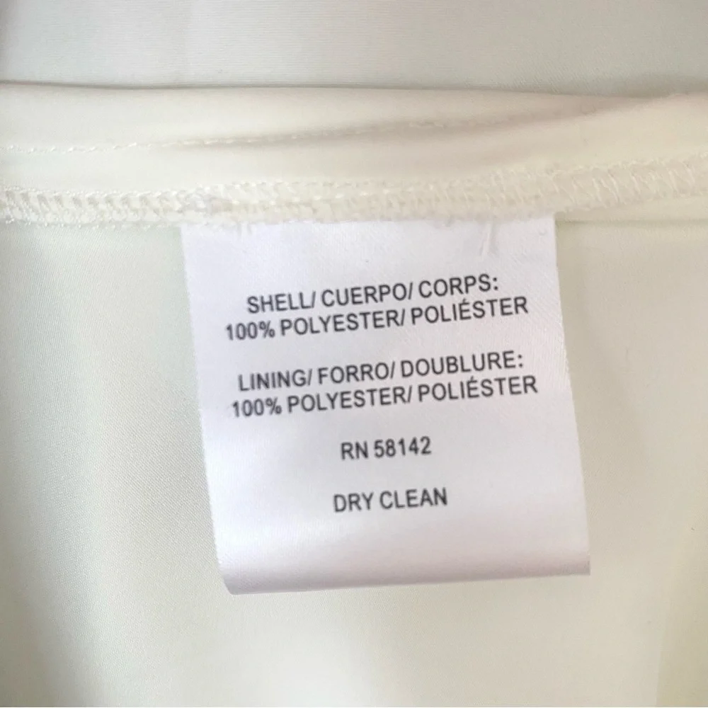 Maggy London Sleeveless Blue Floral Dress Women's Size 16 Pleated Skirt Spring - Picture 7 of 7